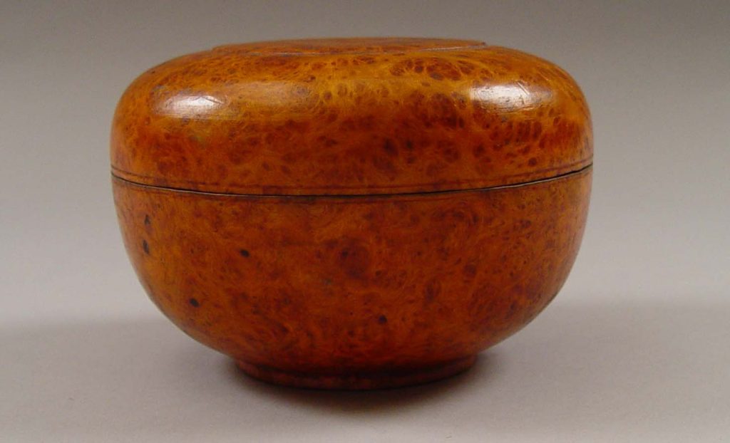 Large Wooden Bowl with Lid