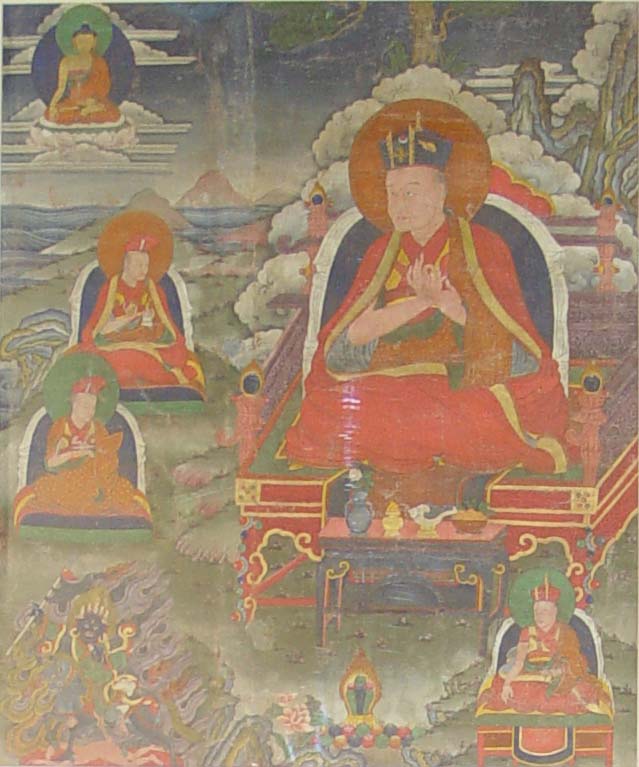 Black Hat Karmapa with Sharmapas