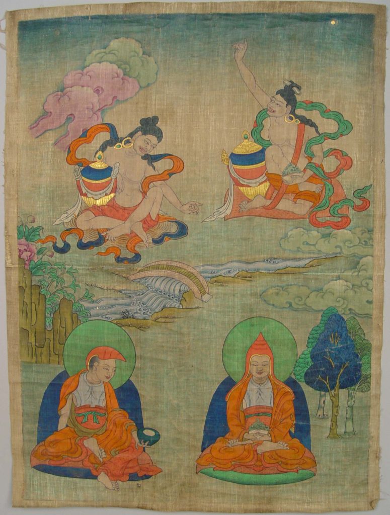 Sakya Lamas with Mahasiddhas